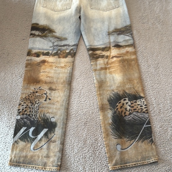 AMIRI Men Printed Safari Straight Jean size 36 inseam 35" - Picture 7 of 10
